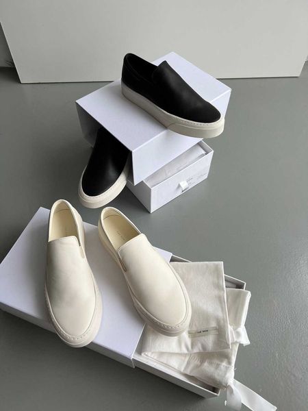 the row 22 new style the * row slip on lefu shoes women's leather thick sole simple british style round head comfortable casual shoes 3, Black
the row 22 new style the * row slip on lefu shoes women's leather thick sole simple british style round head comfortable casual shoes 3, Black
