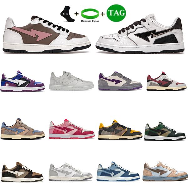 with box bapesta sk8 sta low casual shoes court sta nigo mens womens sneakers apes sneaker vintage white pink silver beige indigo flats abc, Black
with box bapesta sk8 sta low casual shoes court sta nigo mens womens sneakers apes sneaker vintage white pink silver beige indigo flats abc, Black