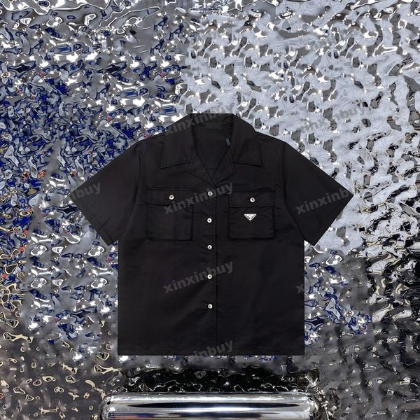 xinxinbuy men designer tee t shirt 23ss paris nylon metal triangle label short sleeve cotton women black white blue gray xs-2xl, Black;brown
xinxinbuy men designer tee t shirt 23ss paris nylon metal triangle label short sleeve cotton women black white blue gray xs-2xl, Black;brown