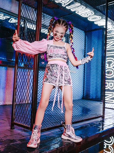 dancewear zzl jazz dance hip-hop costume urban dance girl clothes pink sequin style dace wear teen street shiny cool clothes for children 23, Blue
dancewear zzl jazz dance hip-hop costume urban dance girl clothes pink sequin style dace wear teen street shiny cool clothes for children 23, Blue
