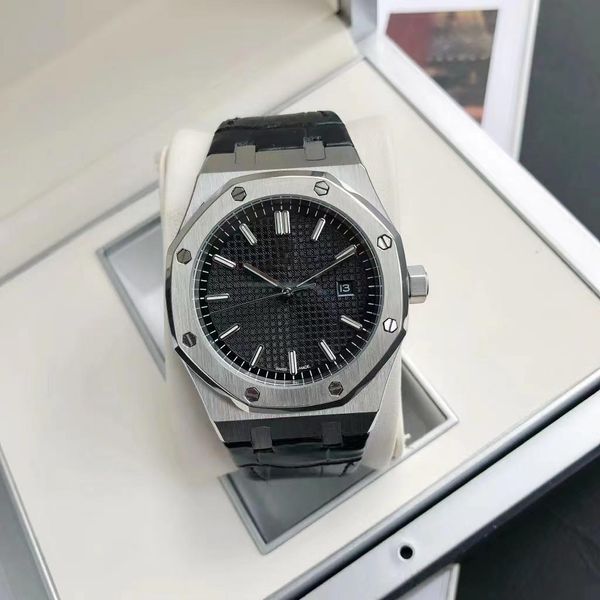 high-quality men's mechanical watch japan 8215 automatic mechanical movement stainless steel material leather strap sapphire glass 41mm, Slivery;brown
high-quality men's mechanical watch japan 8215 automatic mechanical movement stainless steel material leather strap sapphire glass 41mm, Slivery;brown