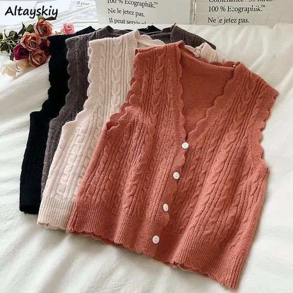 women's vests solid color sweatshirt women's candy wave ins single chest classic simple knit v-neck sweatshirt 230330, Black;white
women's vests solid color sweatshirt women's candy wave ins single chest classic simple knit v-neck sweatshirt 230330, Black;white