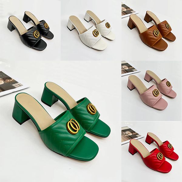 new women's high heel slippers designer sandals for women leather fashion embroidered summer chunky heel sandals 6.5cm with box slides, Black
new women's high heel slippers designer sandals for women leather fashion embroidered summer chunky heel sandals 6.5cm with box slides, Black