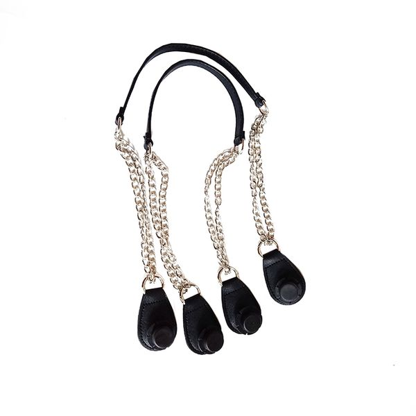 bag parts accessories 1 pair silver long double chain handles for eva women shoulder hand 230330, Black
bag parts accessories 1 pair silver long double chain handles for eva women shoulder hand 230330, Black