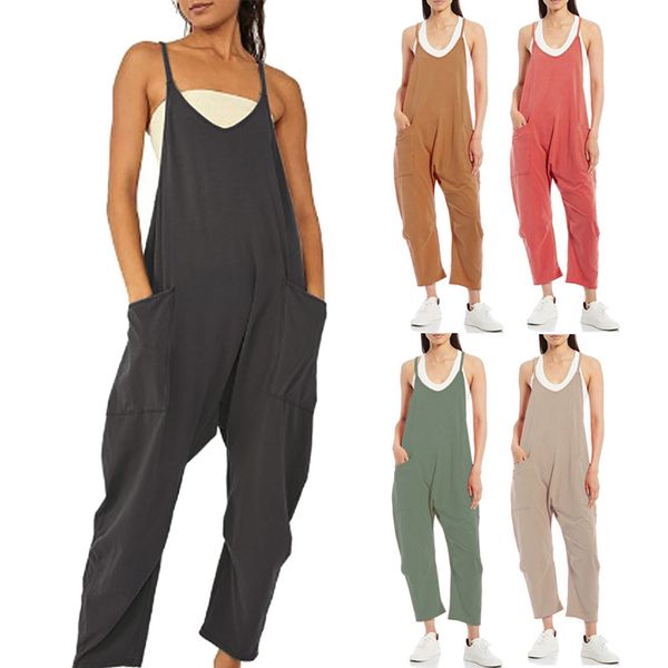 women's jumpsuits rompers women's summer casual jumpsuit sleeveless loose fitting wide leg jumpsuit with large pockets women', Black;white
women's jumpsuits rompers women's summer casual jumpsuit sleeveless loose fitting wide leg jumpsuit with large pockets women', Black;white