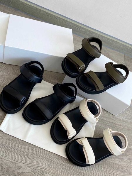 the row genuine the * row summer slip-on strap sandals thick sole fashion sports genuine leather comfort flatsole women's shoes q1nf, Black
the row genuine the * row summer slip-on strap sandals thick sole fashion sports genuine leather comfort flatsole women's shoes q1nf, Black