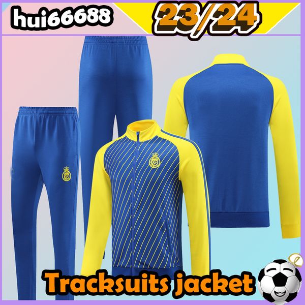 23 24 al nassr fc soccer tracksuits men training blue suit set setpolyester jacket 2023 cr7 gonzalo martinez talisca outdoor jogging casual, Black
23 24 al nassr fc soccer tracksuits men training blue suit set setpolyester jacket 2023 cr7 gonzalo martinez talisca outdoor jogging casual, Black