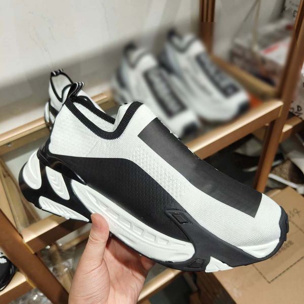 fashion luxury shoes sneaker real leather handmade multicolor gradient technical sneakers men women famous shoe trainers, Black