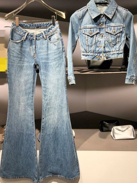 women's two piece pants spring 2023 new salt light luxury high grade small fragrance retro casual denim pants two piece set for women, White
women's two piece pants spring 2023 new salt light luxury high grade small fragrance retro casual denim pants two piece set for women, White