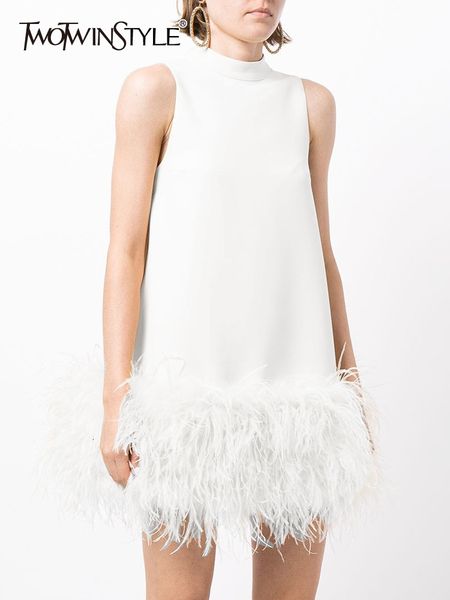casual dresses twowinstyle women's fur dress o-neck sleeveless tassels a-line dress women's street clothing summer fashion 230330, Black;gray
casual dresses twowinstyle women's fur dress o-neck sleeveless tassels a-line dress women's street clothing summer fashion 230330, Black;gray