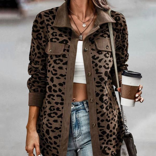 men s hoodies sweatshirts autumn leopard jacket women corduroy coat overshirt long sleeve winter loose shirt s for y2k 230330, Black
men s hoodies sweatshirts autumn leopard jacket women corduroy coat overshirt long sleeve winter loose shirt s for y2k 230330, Black