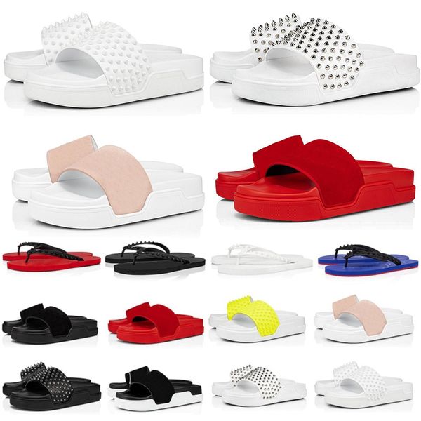 luxury flip flops slippers designer sandals men women fashion slides triple black white spikes mens flat beach l ppatform sandal with box 38
luxury flip flops slippers designer sandals men women fashion slides triple black white spikes mens flat beach l ppatform sandal with box 38