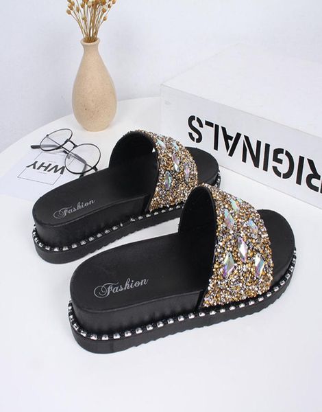 women beach flip flops slippers flat women causal shoes woman gold slipper slides crystal bling sandals female slippers3692854, Black
women beach flip flops slippers flat women causal shoes woman gold slipper slides crystal bling sandals female slippers3692854, Black
