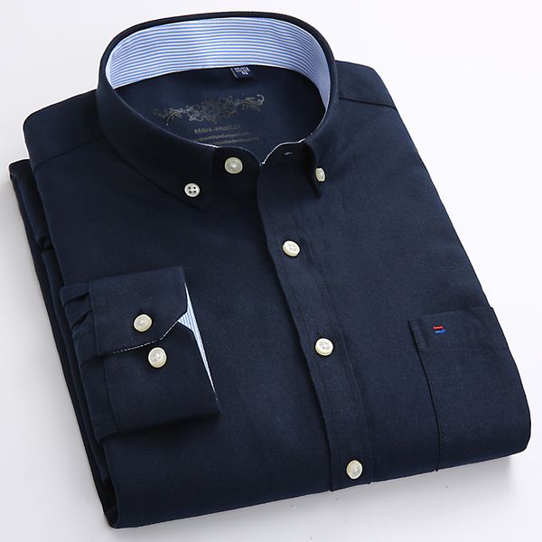 men's casual shirts men's casual long sleeve solid oxford shirt single patch pocket button down thick plaid/stripe 230331, White;black
men's casual shirts men's casual long sleeve solid oxford shirt single patch pocket button down thick plaid/stripe 230331, White;black
