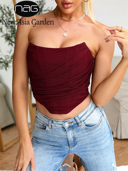 women's tanks camis asia mesh boning corset antislip ruched zipper strapless tube s bodycon solid color crop women party bustier 230331, White
women's tanks camis asia mesh boning corset antislip ruched zipper strapless tube s bodycon solid color crop women party bustier 230331, White