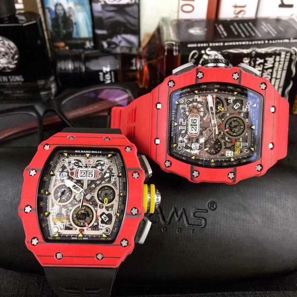 luxury mechanical watch richar millse rm11-03 imported rubber watch sapphire mirror swiss automatic movement 8wpz, Slivery;brown
luxury mechanical watch richar millse rm11-03 imported rubber watch sapphire mirror swiss automatic movement 8wpz, Slivery;brown