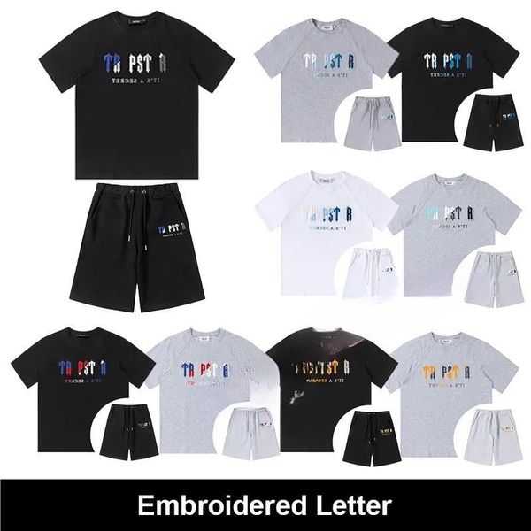 2023 mens designer trapstar t shirt and shorts womens luxury brand tracksuit fashion embroidered short sleeves summer shorts crew neck cloth, White;black
2023 mens designer trapstar t shirt and shorts womens luxury brand tracksuit fashion embroidered short sleeves summer shorts crew neck cloth, White;black