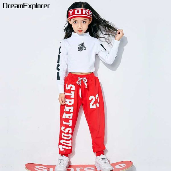 girls hip hop sweatshirt sweatpants clothes sets kids crop child street dance jogger red pants outfits teen jazz costumes p230331, White
girls hip hop sweatshirt sweatpants clothes sets kids crop child street dance jogger red pants outfits teen jazz costumes p230331, White
