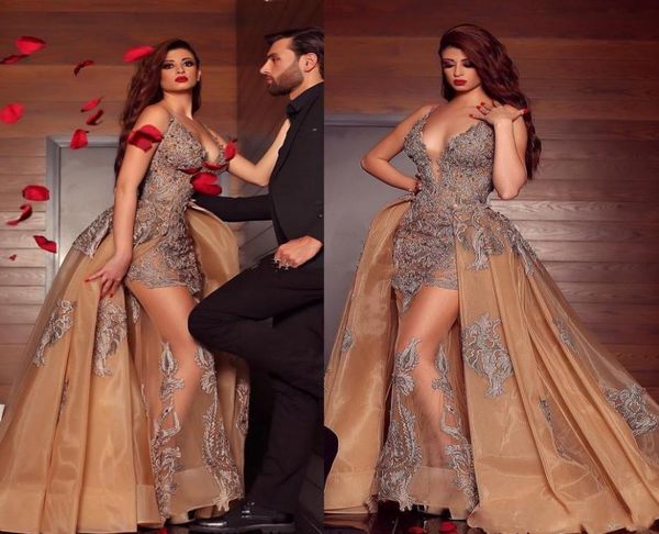 2019 amazing lace mermaid evening dresses with detachable train sheer plunging neck plus size prom gowns appliqued beaded formal p2739019, Black;red 
2019 amazing lace mermaid evening dresses with detachable train sheer plunging neck plus size prom gowns appliqued beaded formal p2739019, Black;red