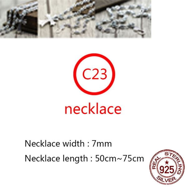 c23 s925 sterling silver necklace personalized fashion punk hip hop style creative versatile retro cross flower letter shape gift for lovers
c23 s925 sterling silver necklace personalized fashion punk hip hop style creative versatile retro cross flower letter shape gift for lovers