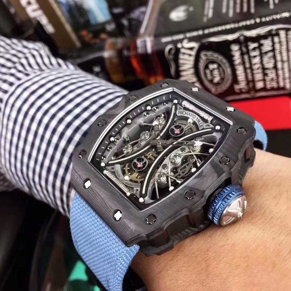 luxury mechanical watch richar mills rm53-01swiss automatic movement sapphire mirror imported rubber watchband z0lm 4k3r, Slivery;brown
luxury mechanical watch richar mills rm53-01swiss automatic movement sapphire mirror imported rubber watchband z0lm 4k3r, Slivery;brown