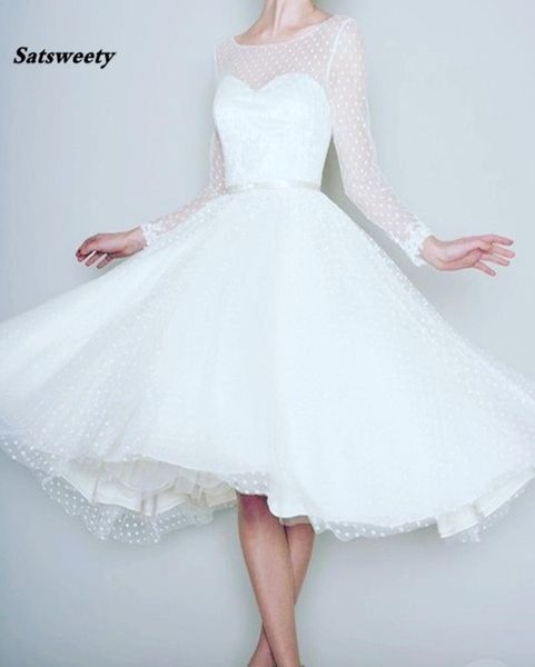 1905039s vintage white long sleeve short wedding dress women bridal dresses tea length retro dotted wedding gown spring new8310926
1905039s vintage white long sleeve short wedding dress women bridal dresses tea length retro dotted wedding gown spring new8310926