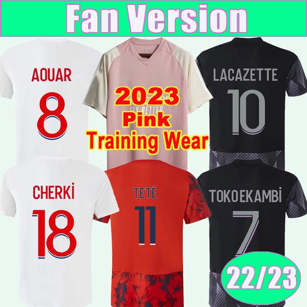 22 23 aouar dembele tele mens soccer jerseys lacazette toko ekambi cherki boateng home away 3rd pink training wear football shirt short slee, Black;yellow
22 23 aouar dembele tele mens soccer jerseys lacazette toko ekambi cherki boateng home away 3rd pink training wear football shirt short slee, Black;yellow