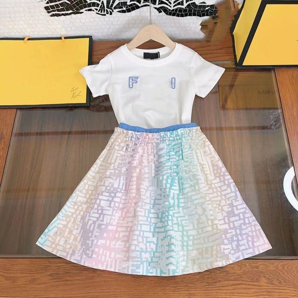 girls skirts set kid skirt luxury brand baby designer dress kids clothes colored letters fasion summer shorts sleeve 1-15ages size 90-160, White
girls skirts set kid skirt luxury brand baby designer dress kids clothes colored letters fasion summer shorts sleeve 1-15ages size 90-160, White