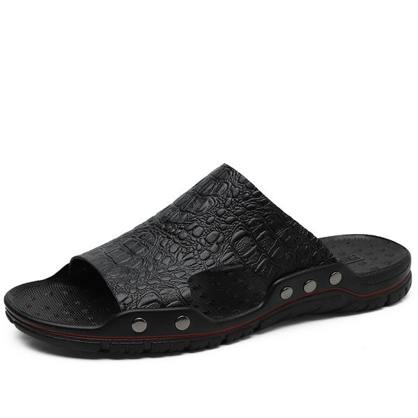 genuine leather slippers men big size 48 47 slip on casual shoes summer breathable outdoor mens slides comfortable beach sandals, Black
genuine leather slippers men big size 48 47 slip on casual shoes summer breathable outdoor mens slides comfortable beach sandals, Black