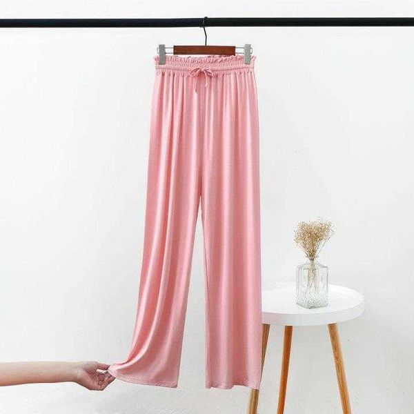 summer straight modal wide leg pants womens bud shaped waist loose fitting, Black;white
summer straight modal wide leg pants womens bud shaped waist loose fitting, Black;white