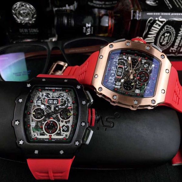 luxury mechanical watch richar mills rm11-03 fully automatic mechanical movement sapphire mirror rubber watchband frbp, Slivery;brown
luxury mechanical watch richar mills rm11-03 fully automatic mechanical movement sapphire mirror rubber watchband frbp, Slivery;brown
