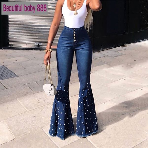 women s jeans beaded denim flare jean high waist elastic skinny wide leg trousers ladies casual bell bottom pants plus size l230330, Blue
women s jeans beaded denim flare jean high waist elastic skinny wide leg trousers ladies casual bell bottom pants plus size l230330, Blue