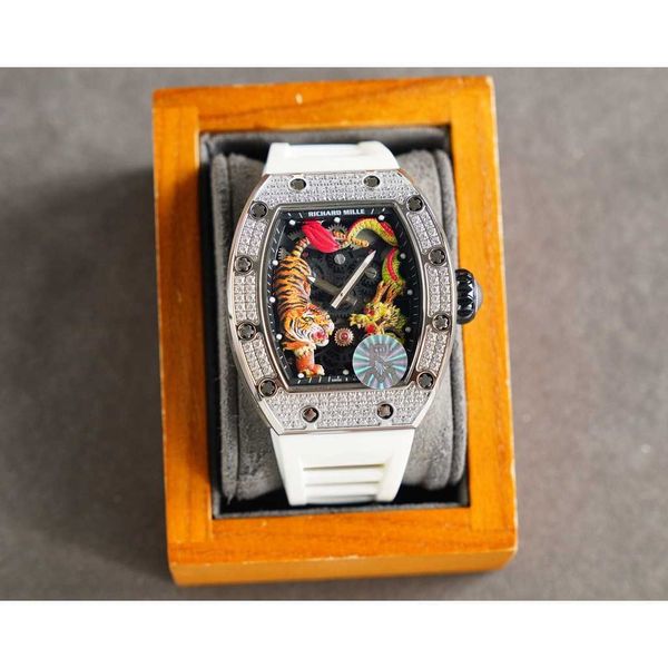 luxury mechanical watch richar mills rm51-01 swiss automatic movement sapphire mirror imported rubber watchband n3bj, Slivery;brown
luxury mechanical watch richar mills rm51-01 swiss automatic movement sapphire mirror imported rubber watchband n3bj, Slivery;brown