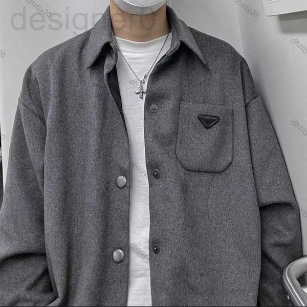 men's jackets popular woolen jacket designer windbreaker jackets winter warm parka metal triangle gray shirt men and women's thick, Black;brown
men's jackets popular woolen jacket designer windbreaker jackets winter warm parka metal triangle gray shirt men and women's thick, Black;brown