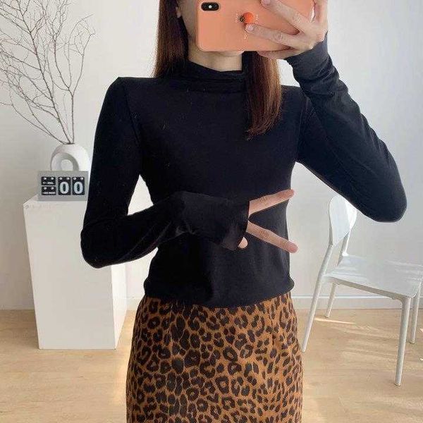 seamless autumn womens blouses modal half high collar inner match thin long, White
seamless autumn womens blouses modal half high collar inner match thin long, White