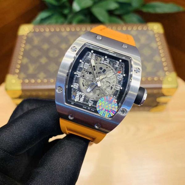 luxury mechanical watch richar mills rm010 swiss automatic movement sapphire mirror imported rubber watchband usnd, Slivery;black
luxury mechanical watch richar mills rm010 swiss automatic movement sapphire mirror imported rubber watchband usnd, Slivery;black