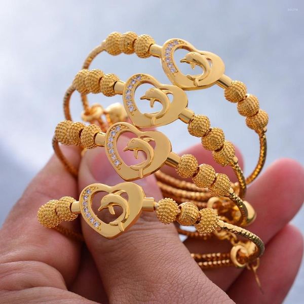 designer bracelet chain jewelry wando 4pcs dolphins baby bead bangles for girl gold color dubai bride wedding african arab, Black
designer bracelet chain jewelry wando 4pcs dolphins baby bead bangles for girl gold color dubai bride wedding african arab, Black
