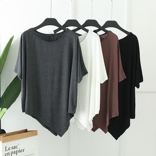 women's t-shirt cgc korean fashion bat sleeve oversized t-shirt simple solid irregular design women's short sleeve harajuku loose, White
women's t-shirt cgc korean fashion bat sleeve oversized t-shirt simple solid irregular design women's short sleeve harajuku loose, White