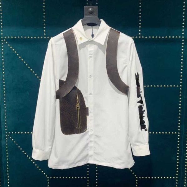luxury designer shirt men women casual shirts letter embroidered leather vest long sleeve polo shirt mens thin jacket fashion cardigan coat, White;black
luxury designer shirt men women casual shirts letter embroidered leather vest long sleeve polo shirt mens thin jacket fashion cardigan coat, White;black