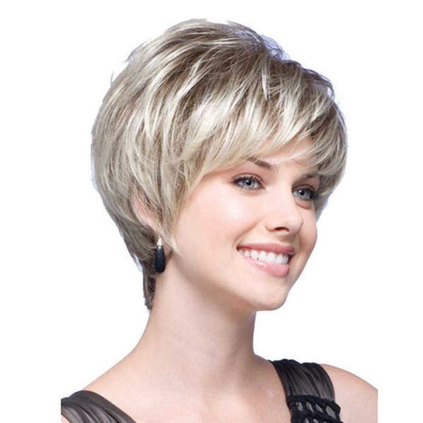 synthetic wigs wig female short hair fashion light gold chemical fiber wig 230303, Black
synthetic wigs wig female short hair fashion light gold chemical fiber wig 230303, Black