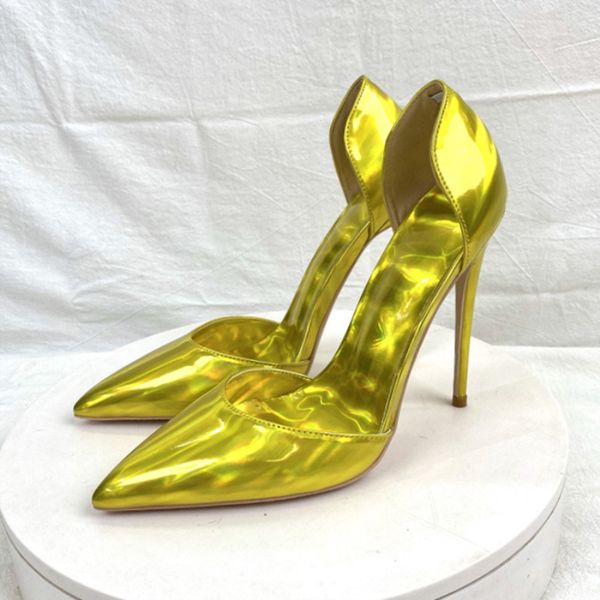 all laser gold women red soles shoes 2023 fashion shiny pointed toes high heel shoes side open stiletto pumps for wedding party dress size 3, Black
all laser gold women red soles shoes 2023 fashion shiny pointed toes high heel shoes side open stiletto pumps for wedding party dress size 3, Black