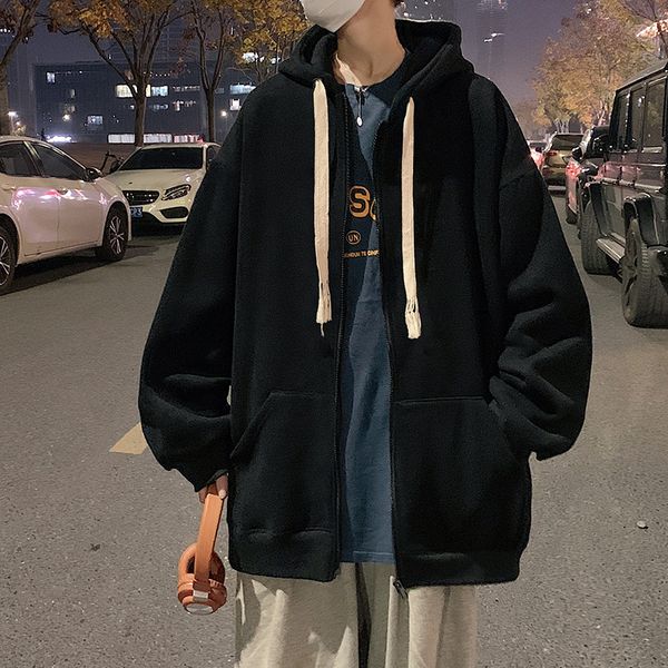 men s hoodies sweatshirts men women autumn loose designer sense niche couple hooded multiple colour pure cotton cardigan sport jacket 3xl 23, Black
men s hoodies sweatshirts men women autumn loose designer sense niche couple hooded multiple colour pure cotton cardigan sport jacket 3xl 23, Black