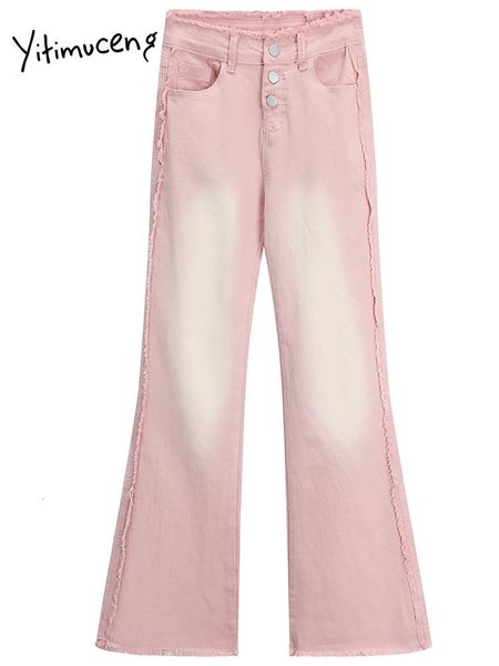 women's jeans yitimuceng vintage for women washed y2k french style fashion design distressed slim high waist denim flare 230331, Blue
women's jeans yitimuceng vintage for women washed y2k french style fashion design distressed slim high waist denim flare 230331, Blue
