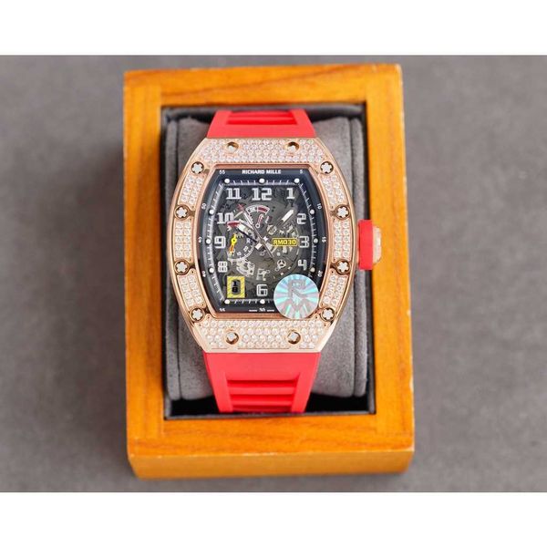 luxury mechanical watch richar mills rm030 swiss automatic movement sapphire mirror imported rubber watchband wqns, Slivery;brown
luxury mechanical watch richar mills rm030 swiss automatic movement sapphire mirror imported rubber watchband wqns, Slivery;brown
