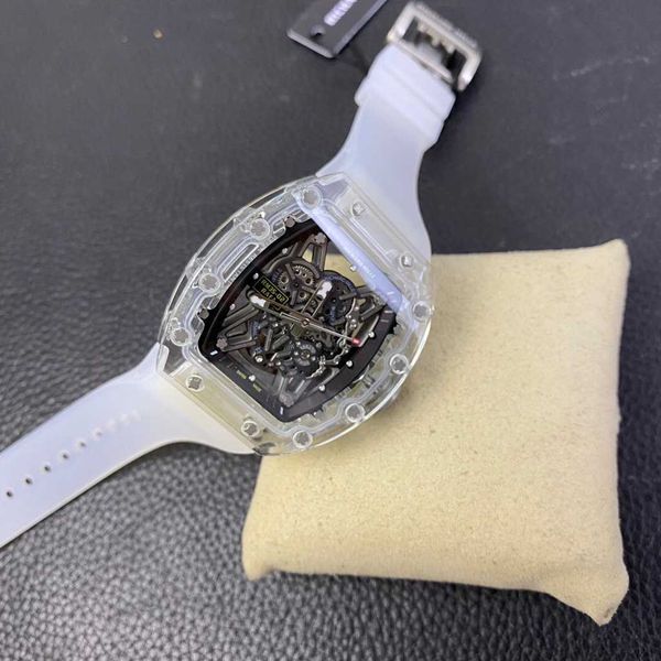 luxury mechanical watch richar mills rm35-02 swiss automatic movement sapphire mirror imported rubber strap 86ru, Slivery;brown
luxury mechanical watch richar mills rm35-02 swiss automatic movement sapphire mirror imported rubber strap 86ru, Slivery;brown