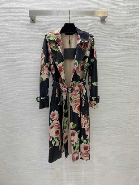 women designer long trench coat spring autumn new long-sleeved lapel rose print bright face medium long slim trench coat logo brand desig cl, Tan;black
women designer long trench coat spring autumn new long-sleeved lapel rose print bright face medium long slim trench coat logo brand desig cl, Tan;black