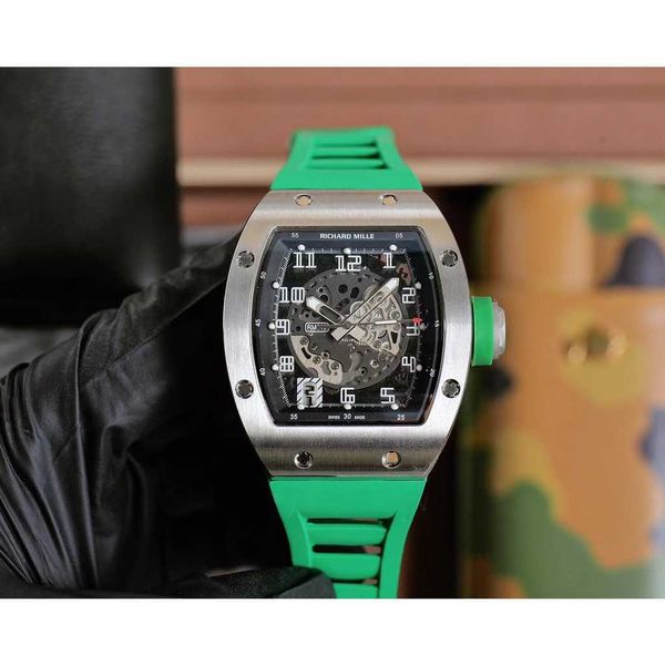 luxury mechanical watch richar mills rm010 swiss automatic movement sapphire mirror imported rubber strap kbxw, Slivery;brown
luxury mechanical watch richar mills rm010 swiss automatic movement sapphire mirror imported rubber strap kbxw, Slivery;brown