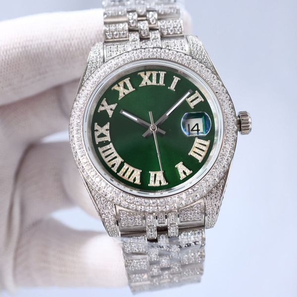 premium diamond watch automatic mechanical designer watches 41mm sapphire stainless steel folding buckle waterproof montre de luxe men busin, Slivery;brown
premium diamond watch automatic mechanical designer watches 41mm sapphire stainless steel folding buckle waterproof montre de luxe men busin, Slivery;brown