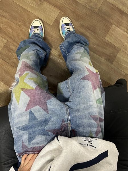 women's jeans color pentagram cow print jean's pantalones de mujer straight loose wide leg pendant long y2k pants high waisted jea, Blue
women's jeans color pentagram cow print jean's pantalones de mujer straight loose wide leg pendant long y2k pants high waisted jea, Blue
