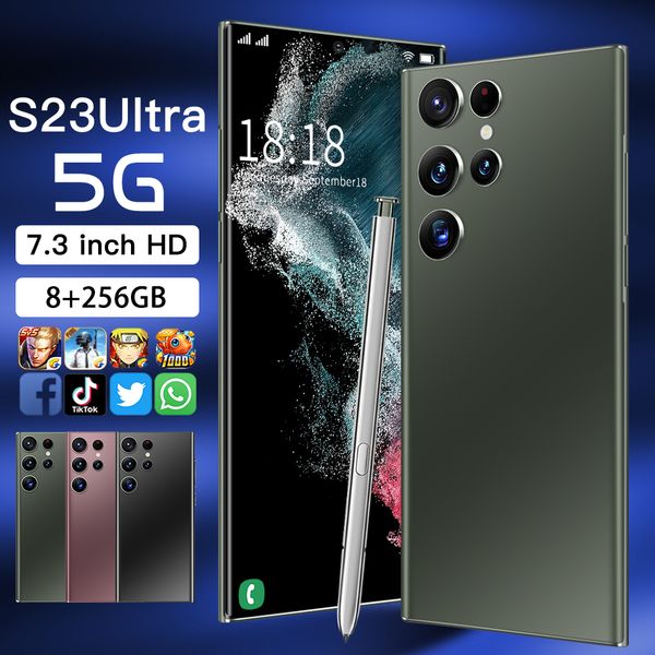 HD 7.3 Onefrog S23 cell phone 8G 256GB 512GB 1TB 5G Mobile phone Android 13 original unlocked smartphone wholesale Type-C smart, Black
HD 7.3 Onefrog S23 cell phone 8G 256GB 512GB 1TB 5G Mobile phone Android 13 original unlocked smartphone wholesale Type-C smart, Black